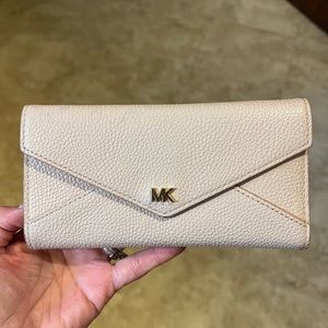 Michael Kors Large Pebbled Leather Envelope Wallet